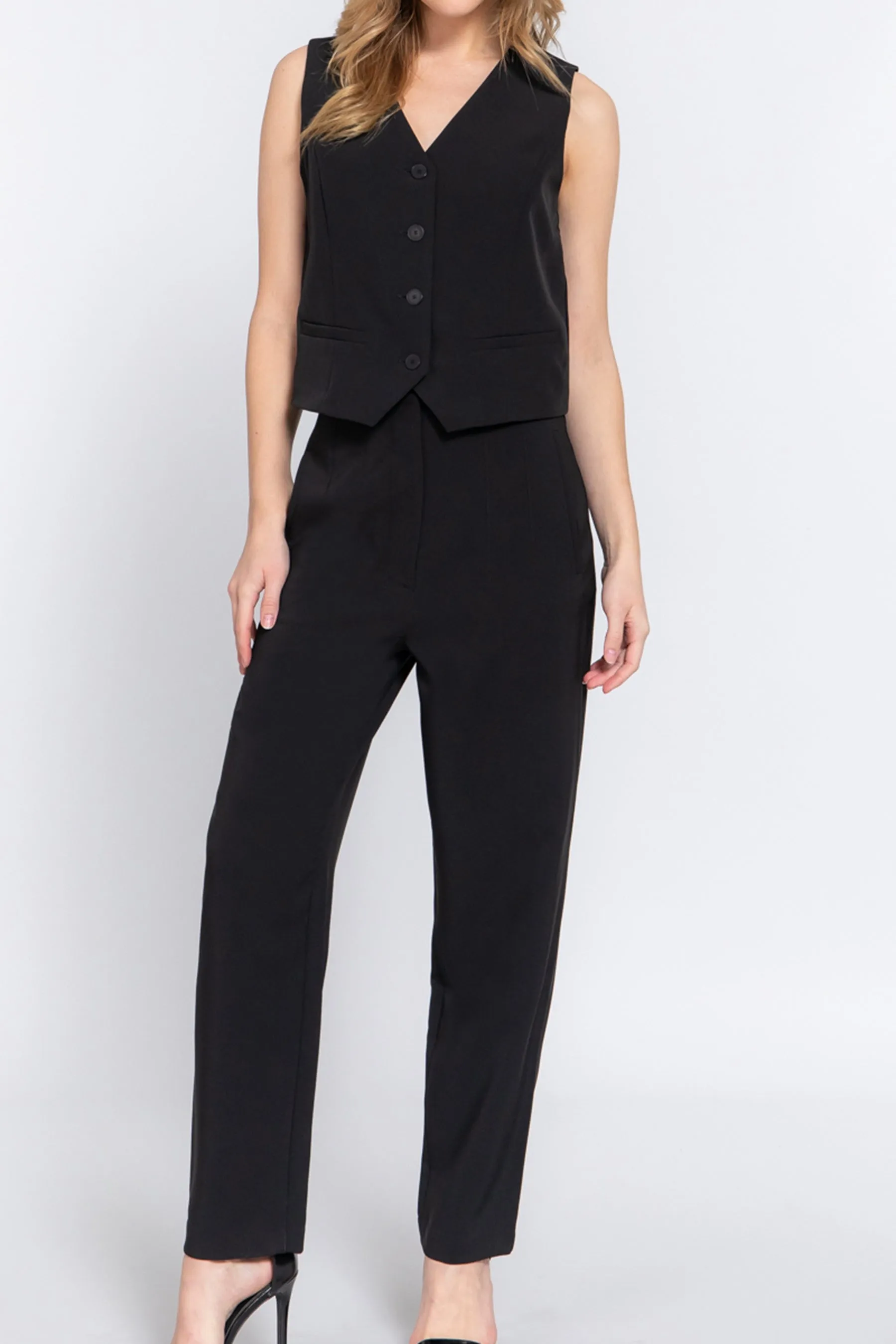 High Waist Pintuck Pants Straight-Leg Design ZP13839C28 $10.50Each