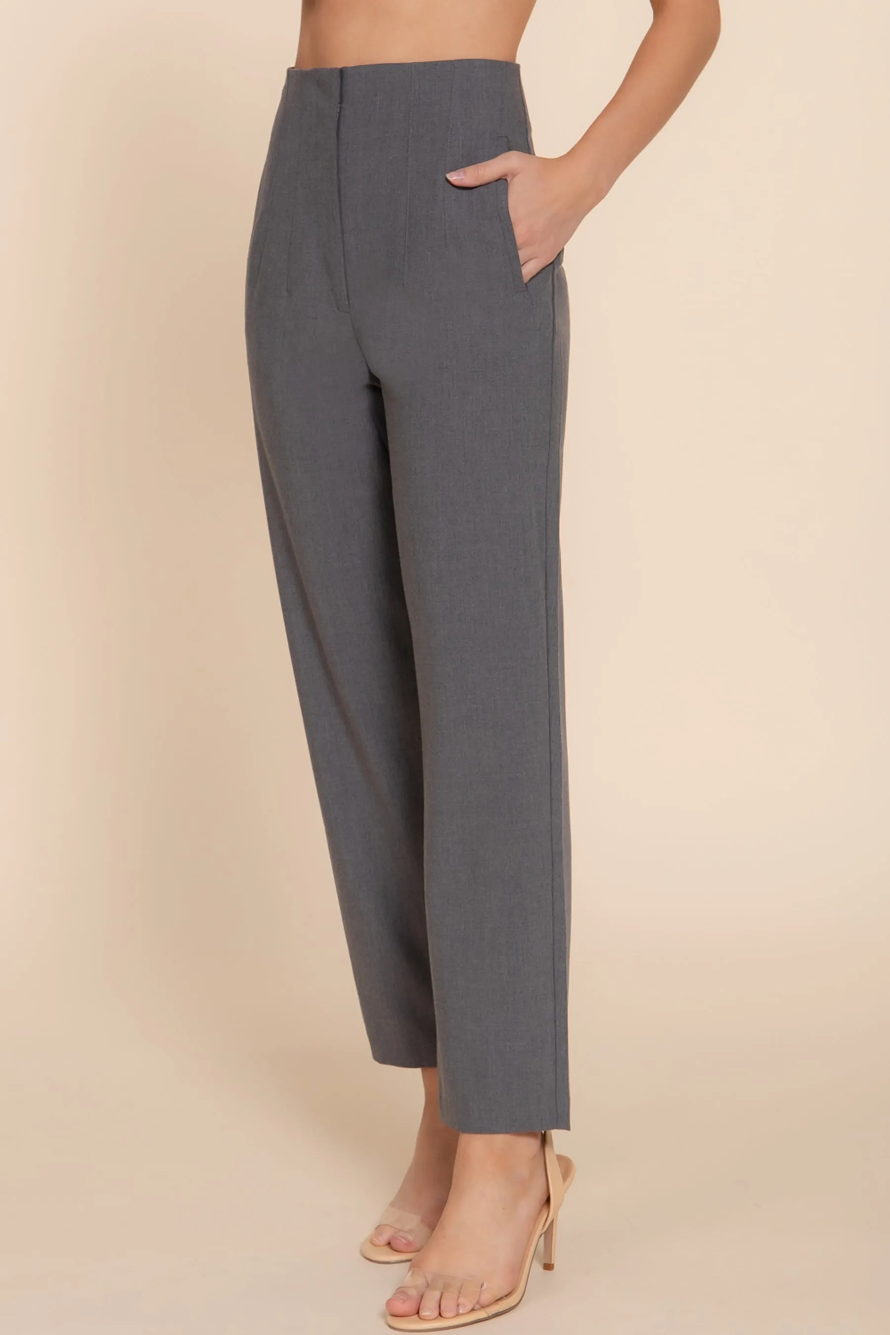 High Waist Pintuck Pants Straight-Leg Design ZP13839C28 $10.50Each
