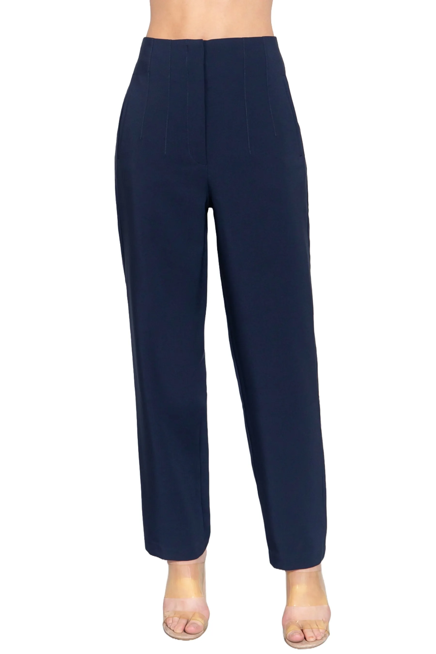 High Waist Pintuck Pants Straight-Leg Design ZP13839C28 $10.50Each