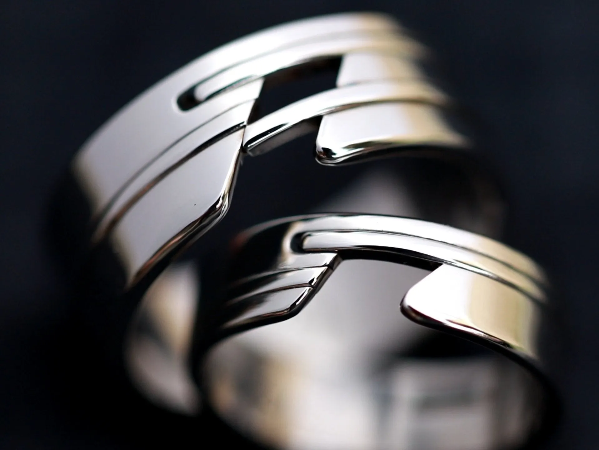 His & Her's "APPROXI" set muliple options available  (hypoallergenic- handmade) stainless steel his and hers ring set womens rings