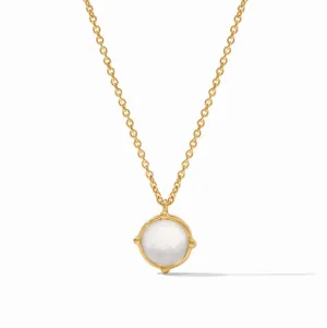 Honeybee Solitaire Necklace - Iridescent Clear Crystal
