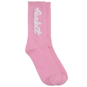 Hoops and Chains Fuckit  Socks Pink
