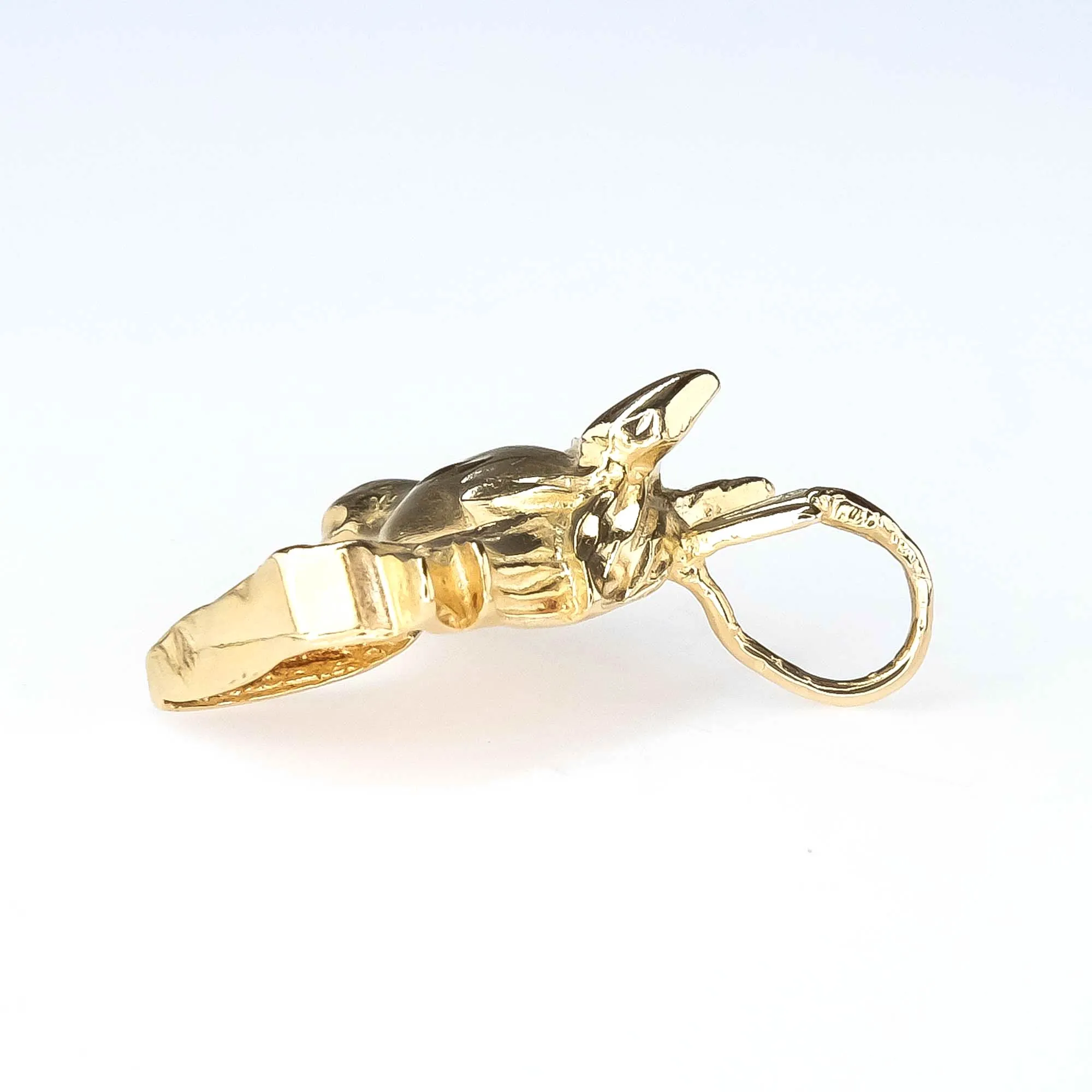 Horse Pendant in 14K Yellow Gold