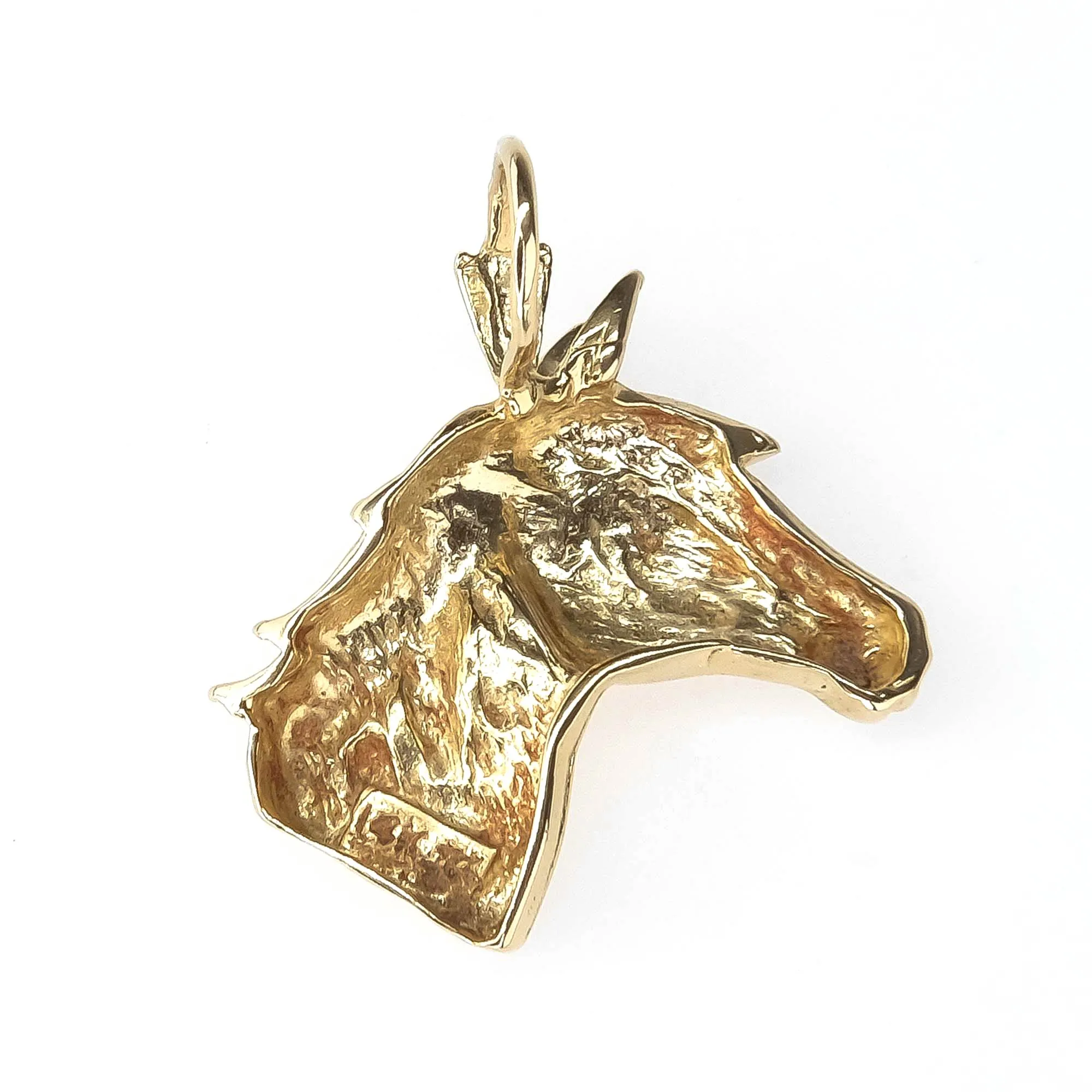 Horse Pendant in 14K Yellow Gold