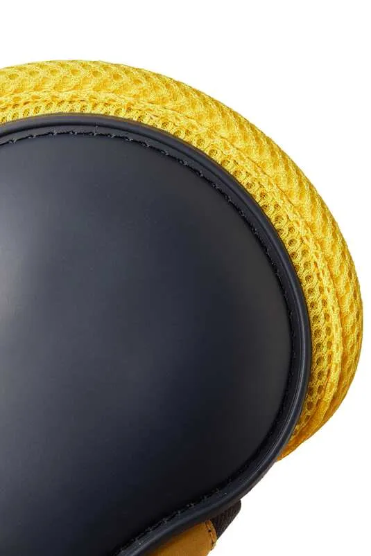Horze Chicago 2.0 Fetlock Boots Very Dark Blue with Yellow