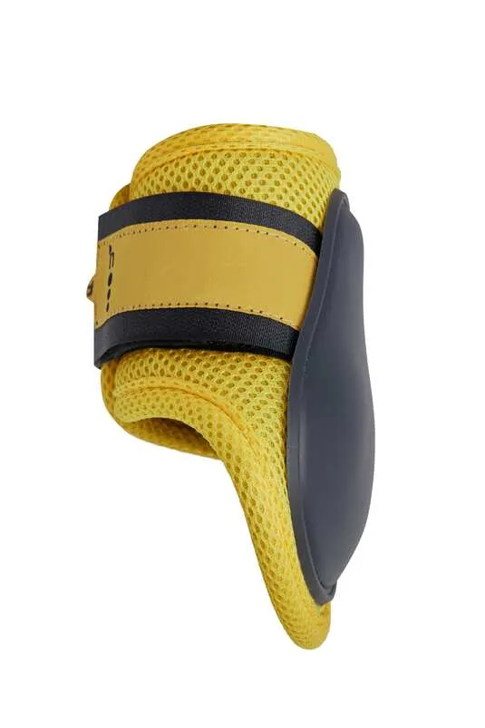 Horze Chicago 2.0 Fetlock Boots Very Dark Blue with Yellow