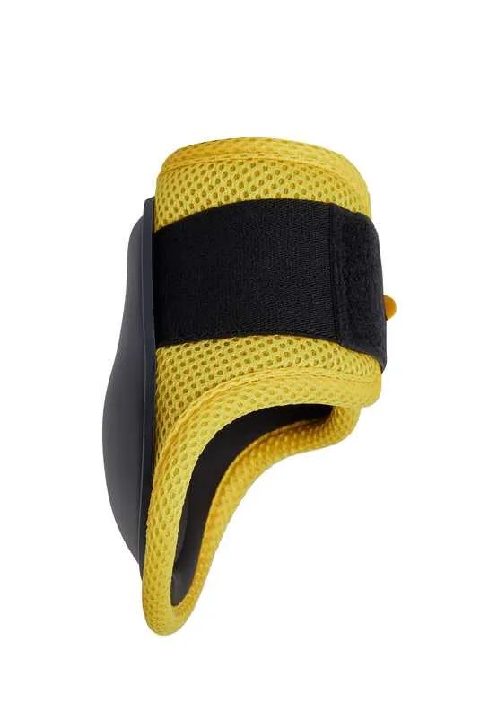 Horze Chicago 2.0 Fetlock Boots Very Dark Blue with Yellow