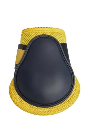 Horze Chicago 2.0 Fetlock Boots Very Dark Blue with Yellow