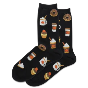 HOTSOX Women's Pumpkin Spice Crew Socks