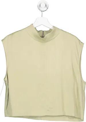 House of Dagmar Green Shiny Sleeveless Top UK 8