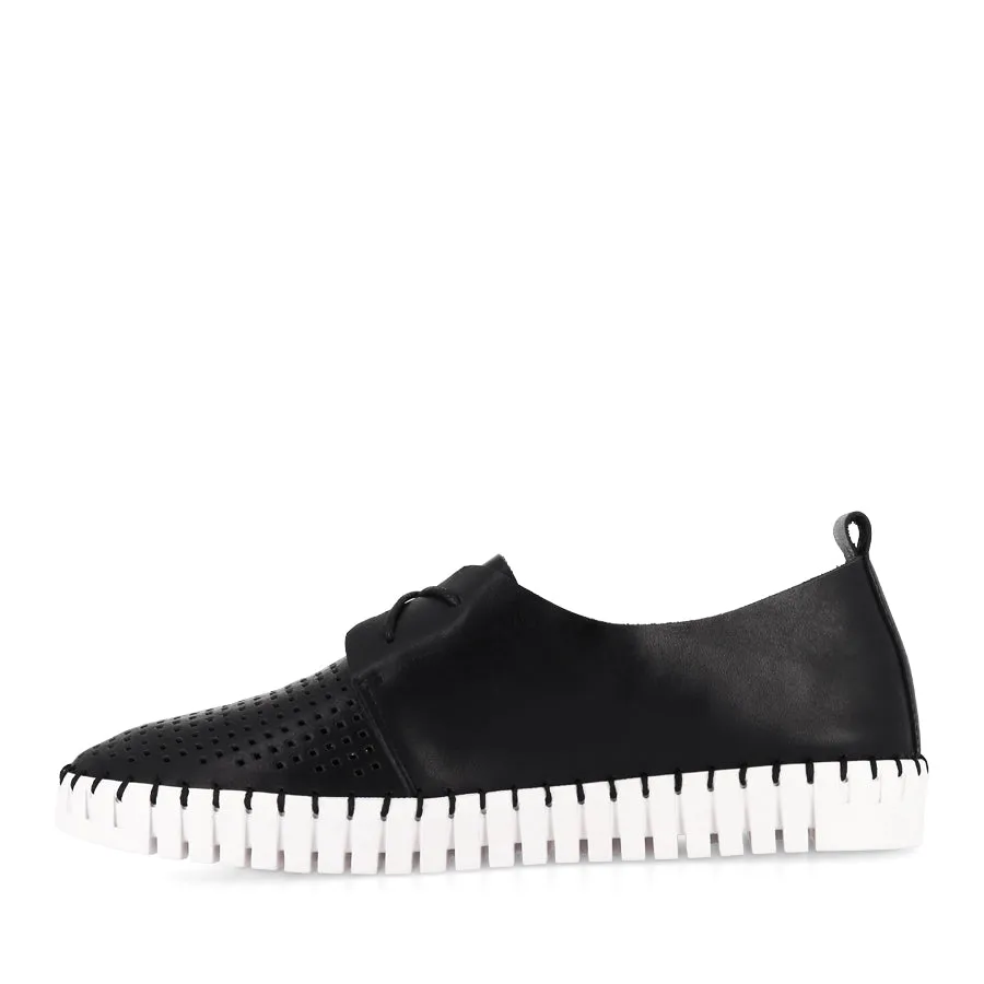 HUSTON - BLACK LEATHER