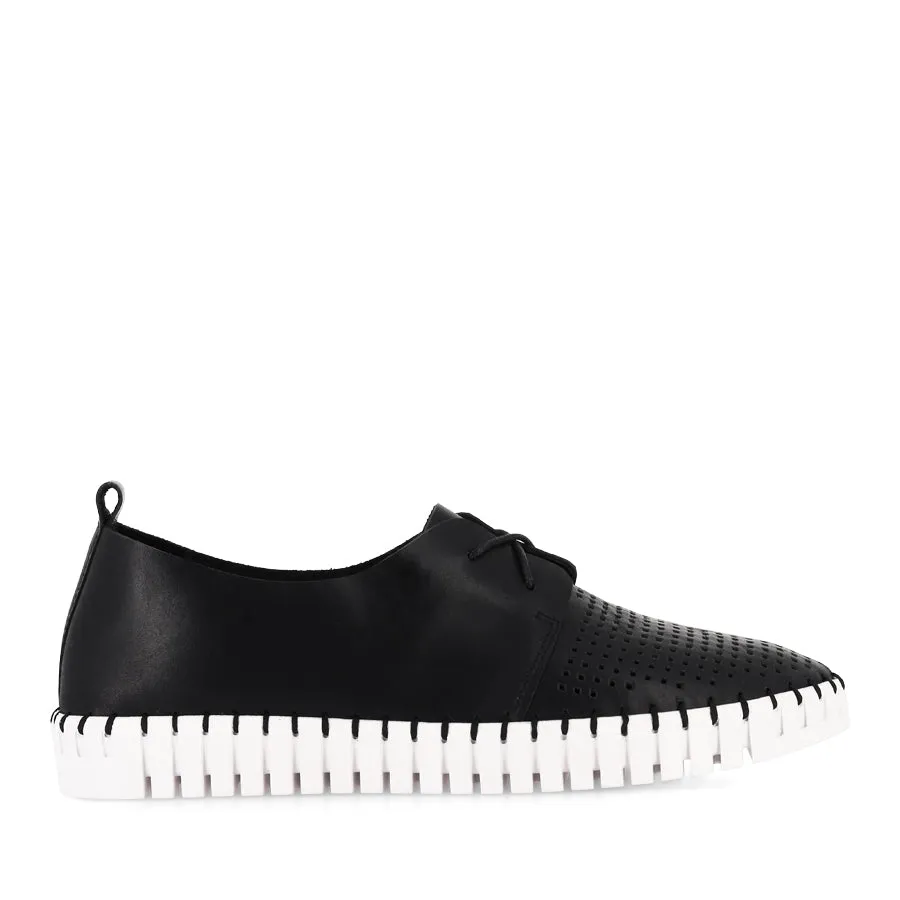 HUSTON - BLACK LEATHER