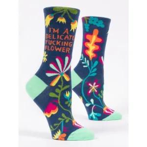 I'm A Delicate Fucking Flower Crew Socks
