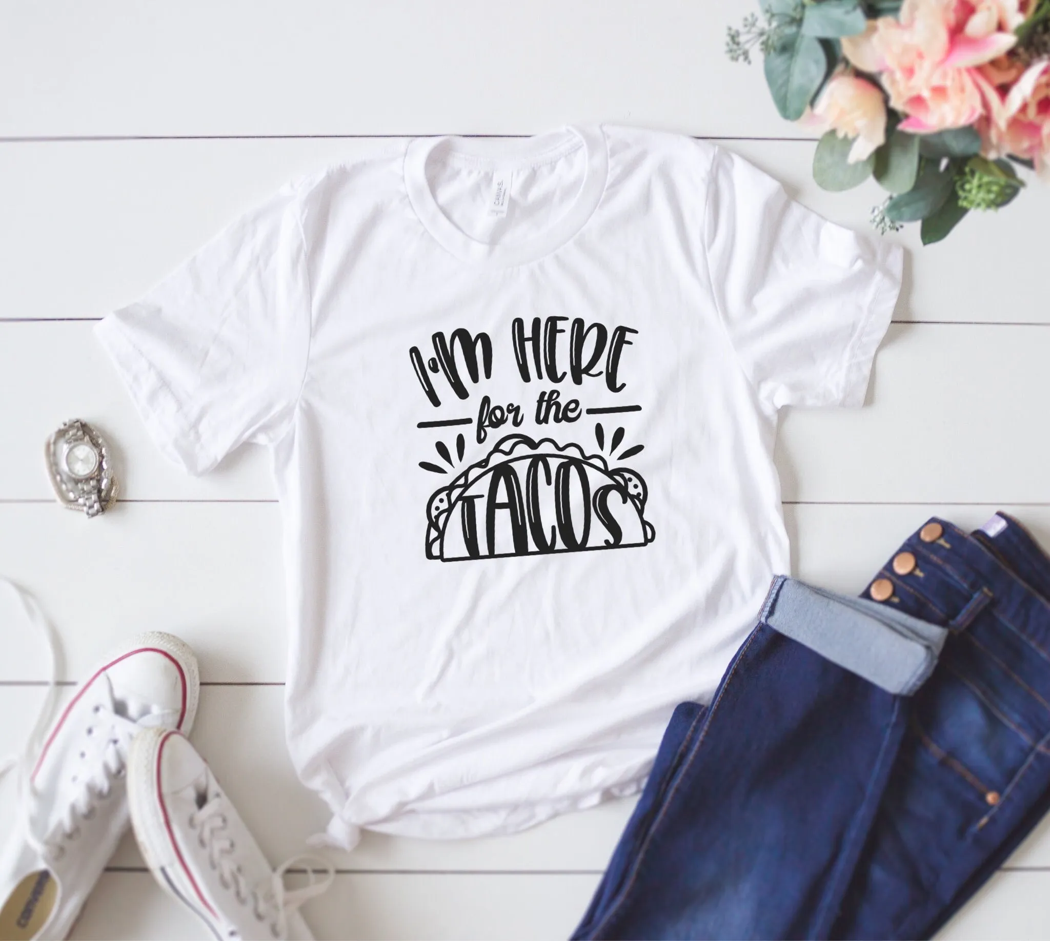I’m here for the tacos shirt