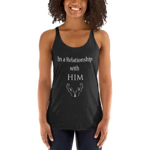 In a Relationship with HIM, Faith, Women's Racerback Tank