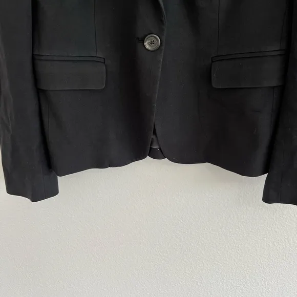 J. Crew Women's Black Single Breasted Slim Fit Blazer 6P