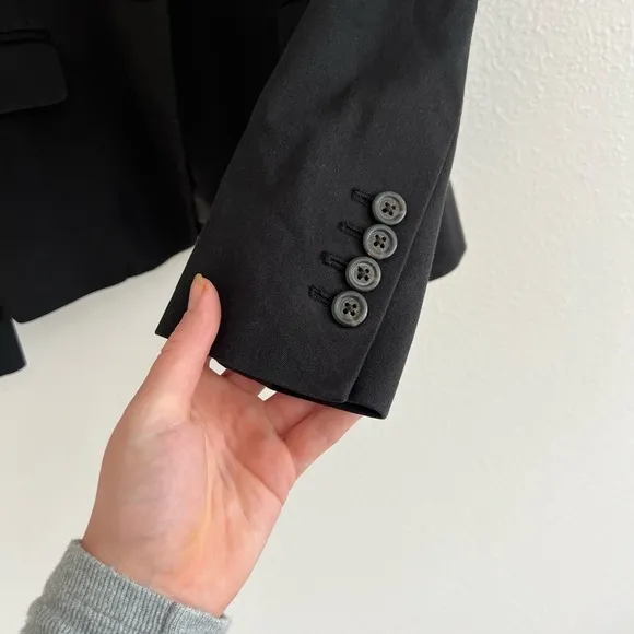 J. Crew Women's Black Single Breasted Slim Fit Blazer 6P