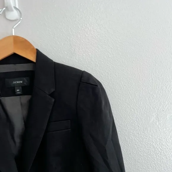 J. Crew Women's Black Single Breasted Slim Fit Blazer 6P