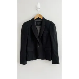 J. Crew Women's Black Single Breasted Slim Fit Blazer 6P