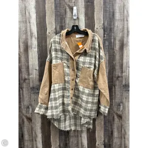 Jacket Shirt By Cme In Plaid Pattern, Size: S