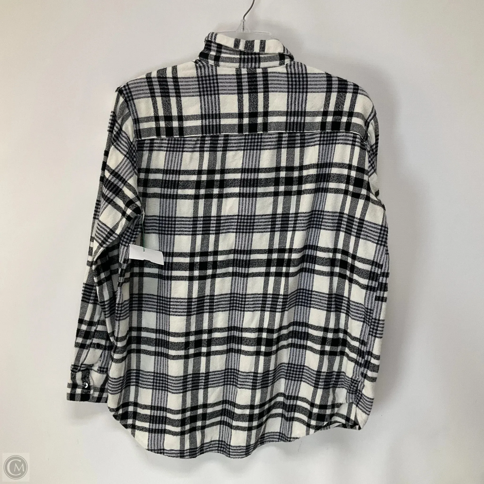 Jacket Shirt By Madewell In Plaid Pattern, Size: S