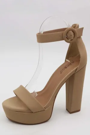 JAZMIN NUDE SANDALS