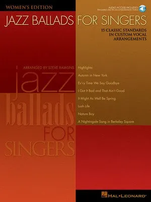 JAZZ BALLADS FOR SINGERS WOMENS BK/OLA
