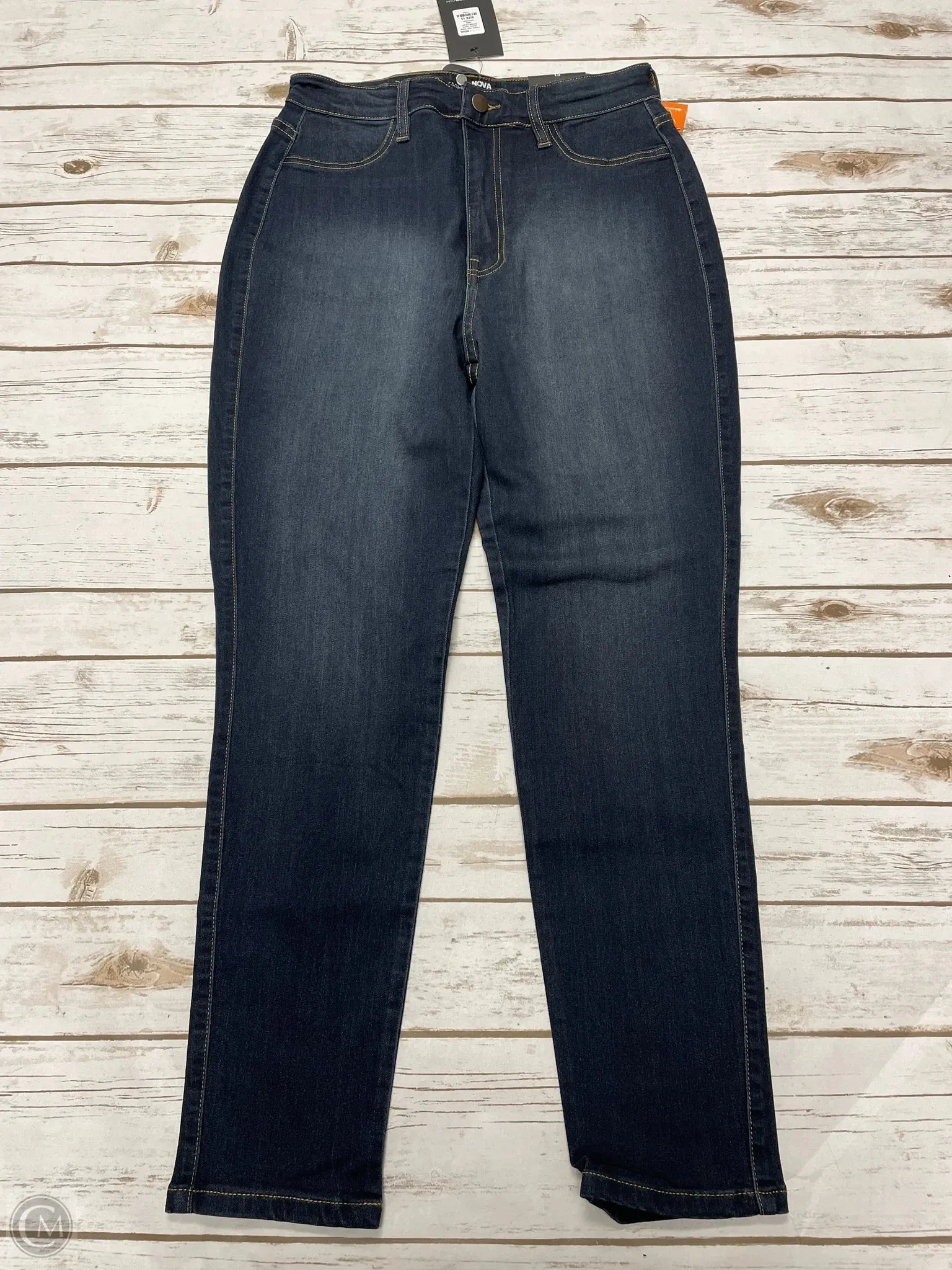 Jeans Straight By Fashion Nova In Blue Denim, Size: 12