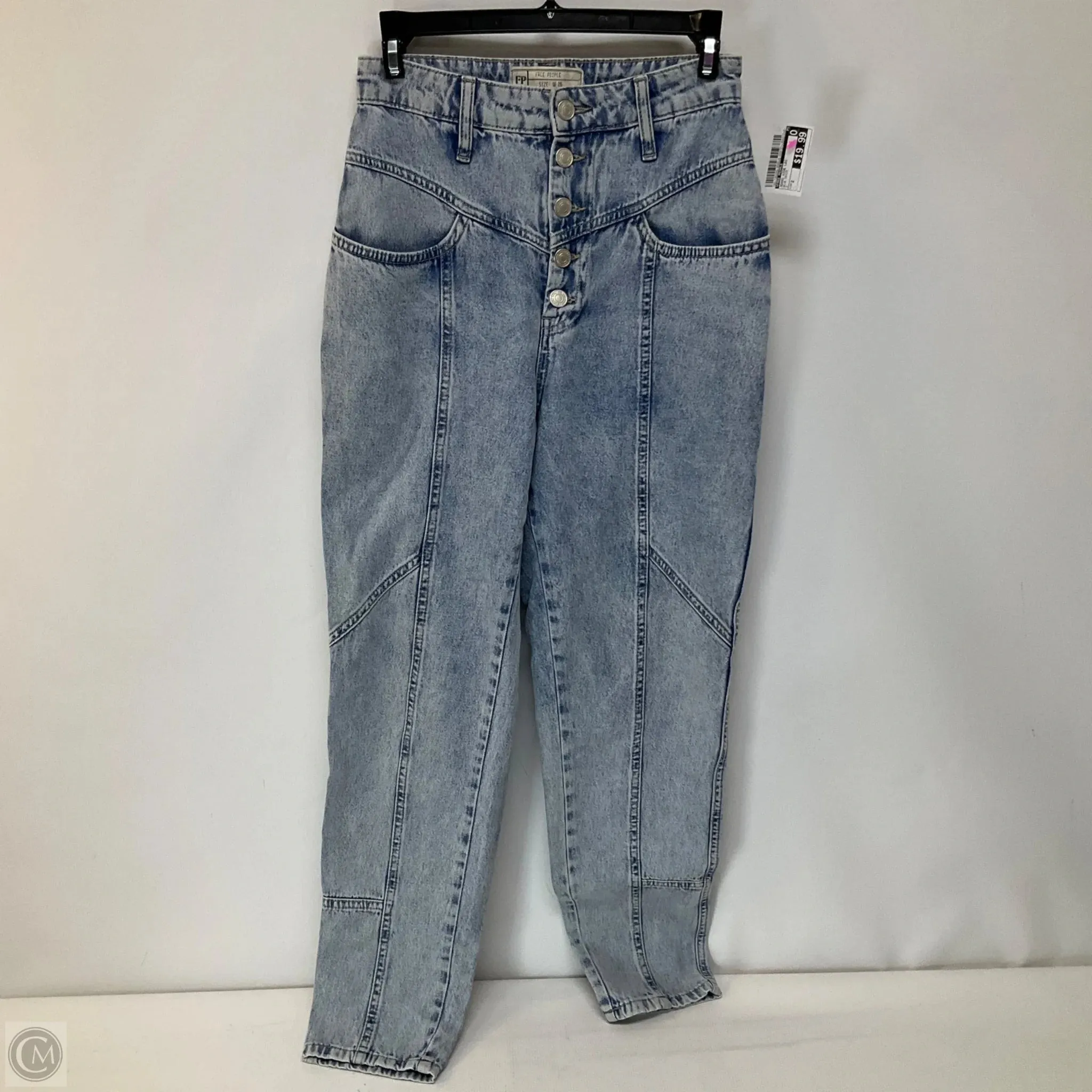 Jeans Wide Leg By Free People In Blue Denim, Size: 2