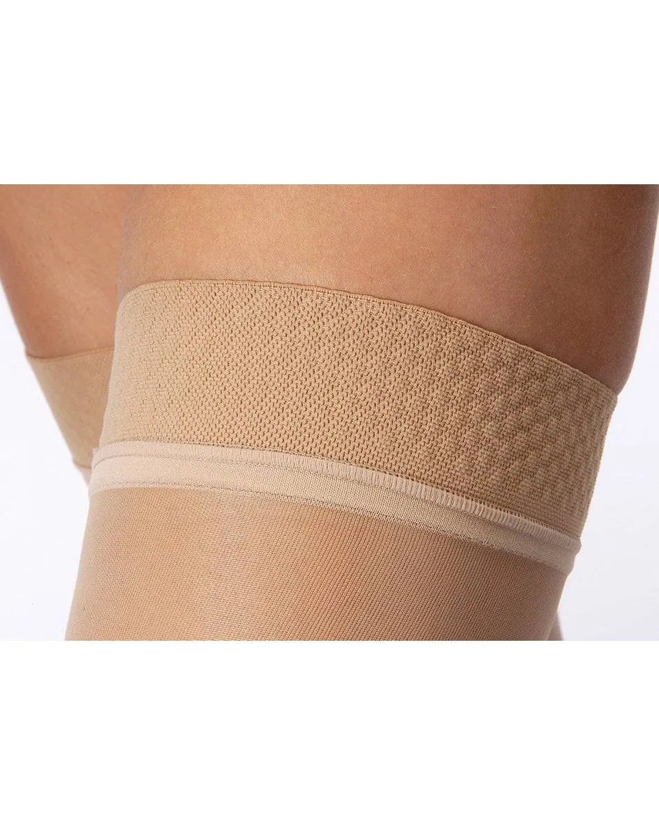 Jobst Ultrasheer OPEN TOE Thigh Highs 30-40 mmHg w/  Silicone Top Band