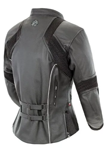 Joe Rocket Radar Women's Leather Motorcycle Riding Jacket