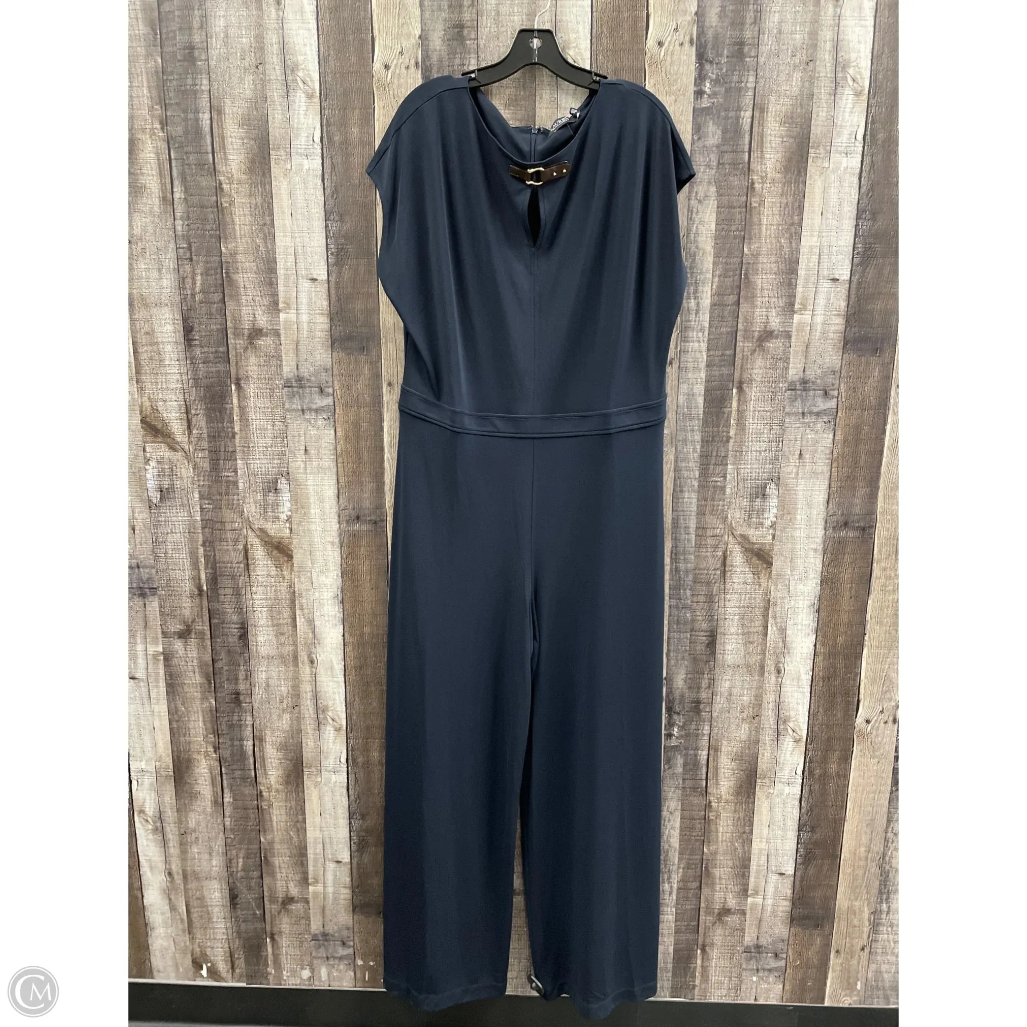Jumpsuit By Lauren By Ralph Lauren In Navy, Size: Xxl