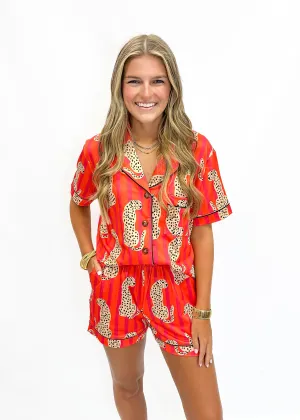 Jungle Wild Lounge Short-Sleeve Set