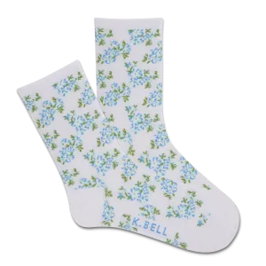 K.Bell Women's Cottage Floral Crew Sock