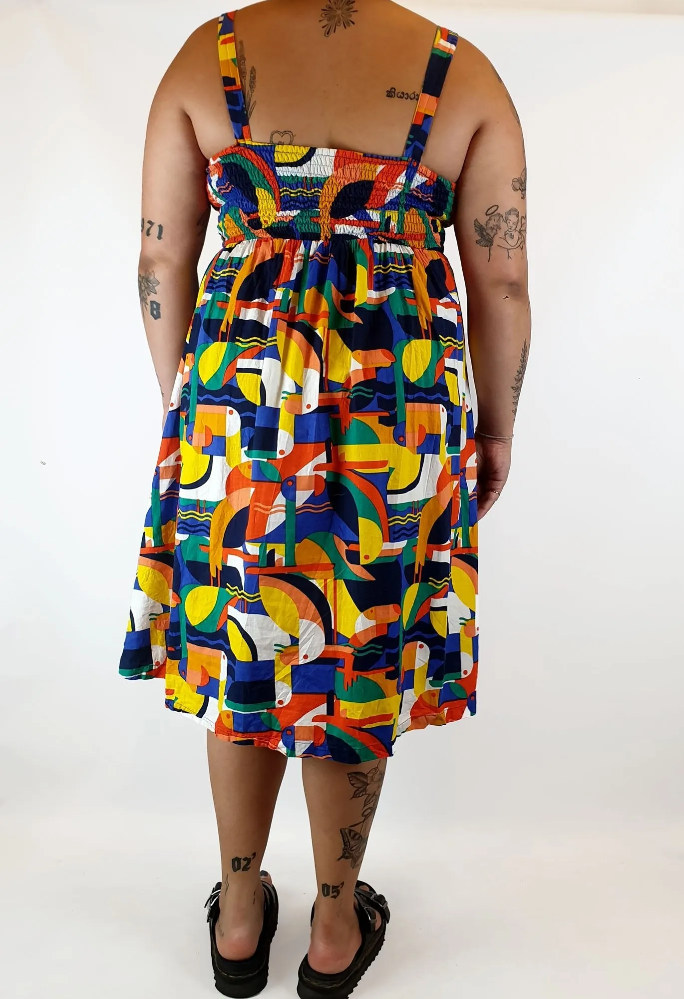 Keshet vibrant print sleeveless dress size L/XL