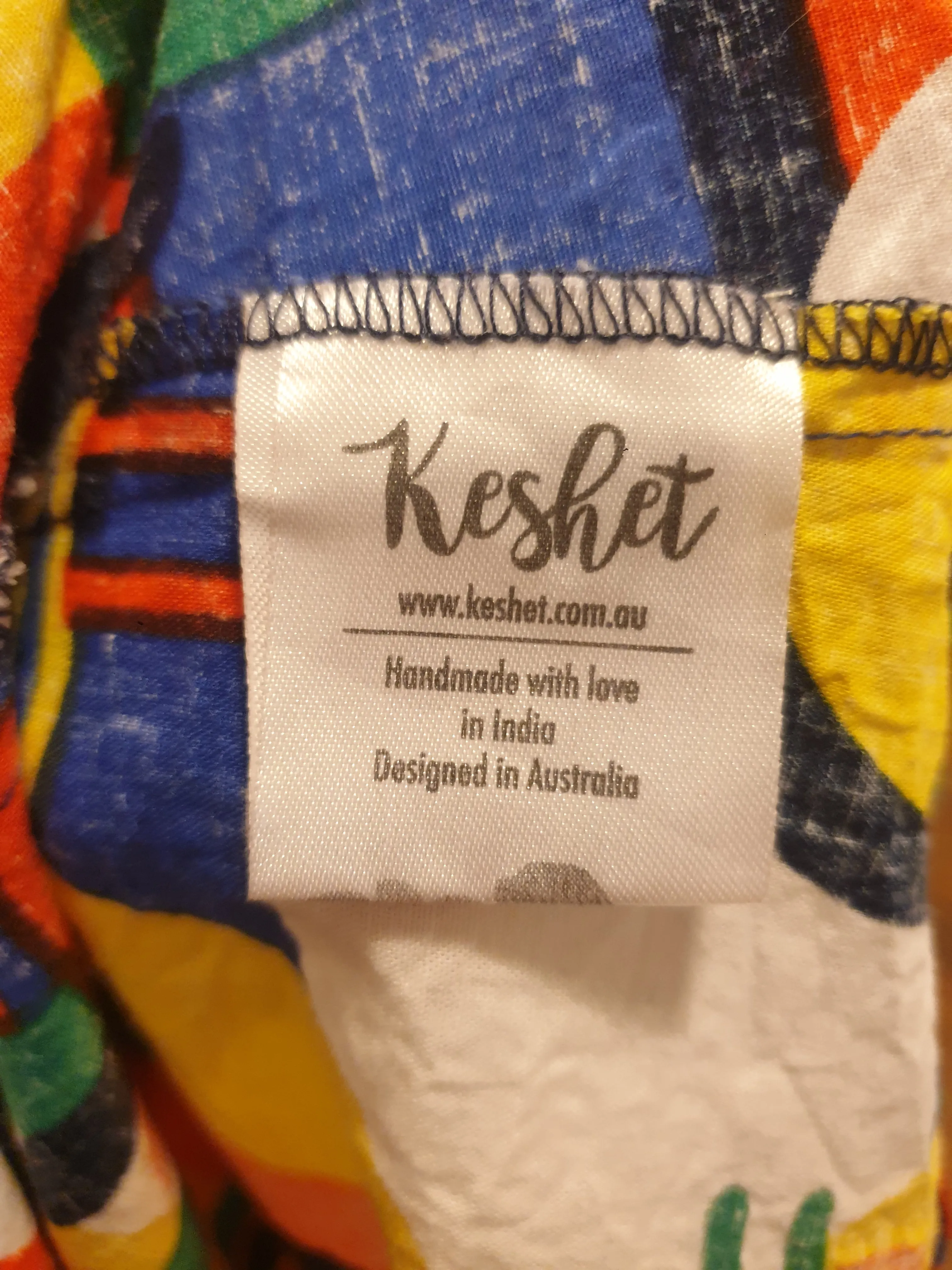 Keshet vibrant print sleeveless dress size L/XL