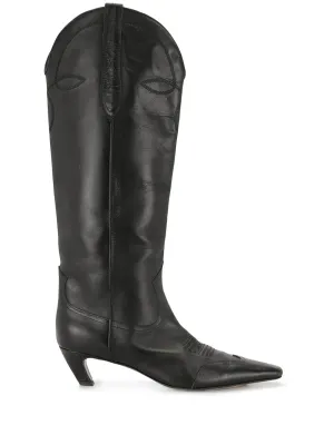 KHAITE The Dallas 50mm knee-high boots