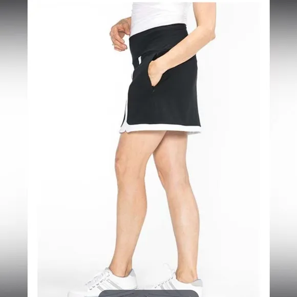 Kinona Simply Sassy Golf Skort Black White Size XXL