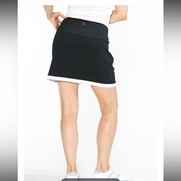 Kinona Simply Sassy Golf Skort Black White Size XXL