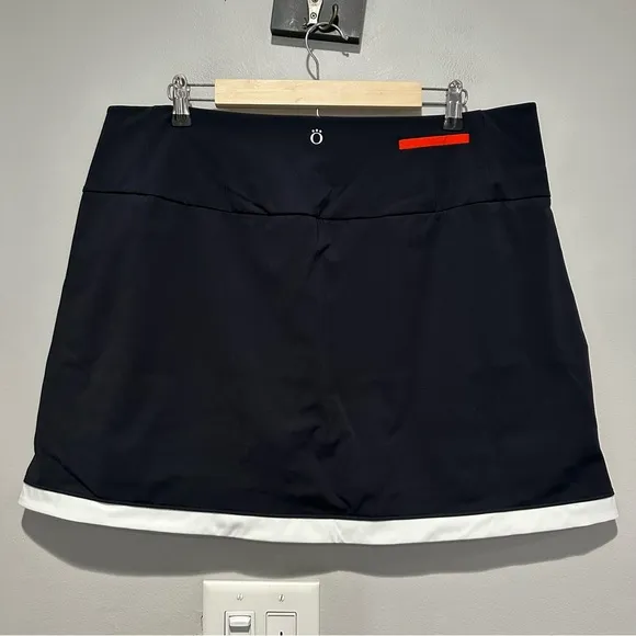 Kinona Simply Sassy Golf Skort Black White Size XXL