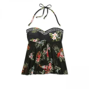 Kona Sol Women's Bandeau Flyaway Tankini Top