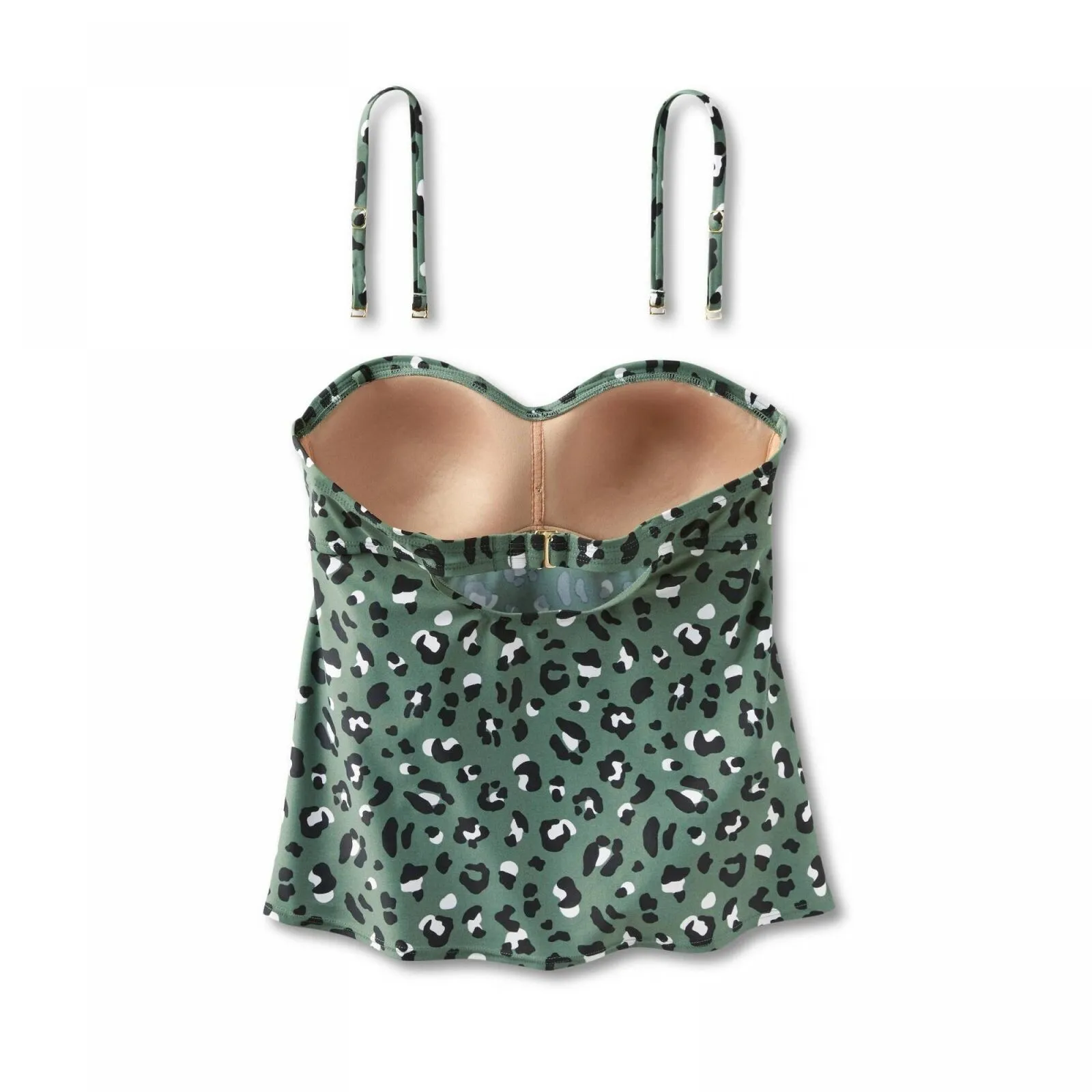 Kona Sol Women's Bandeau Tankini Top w/ Removable Straps