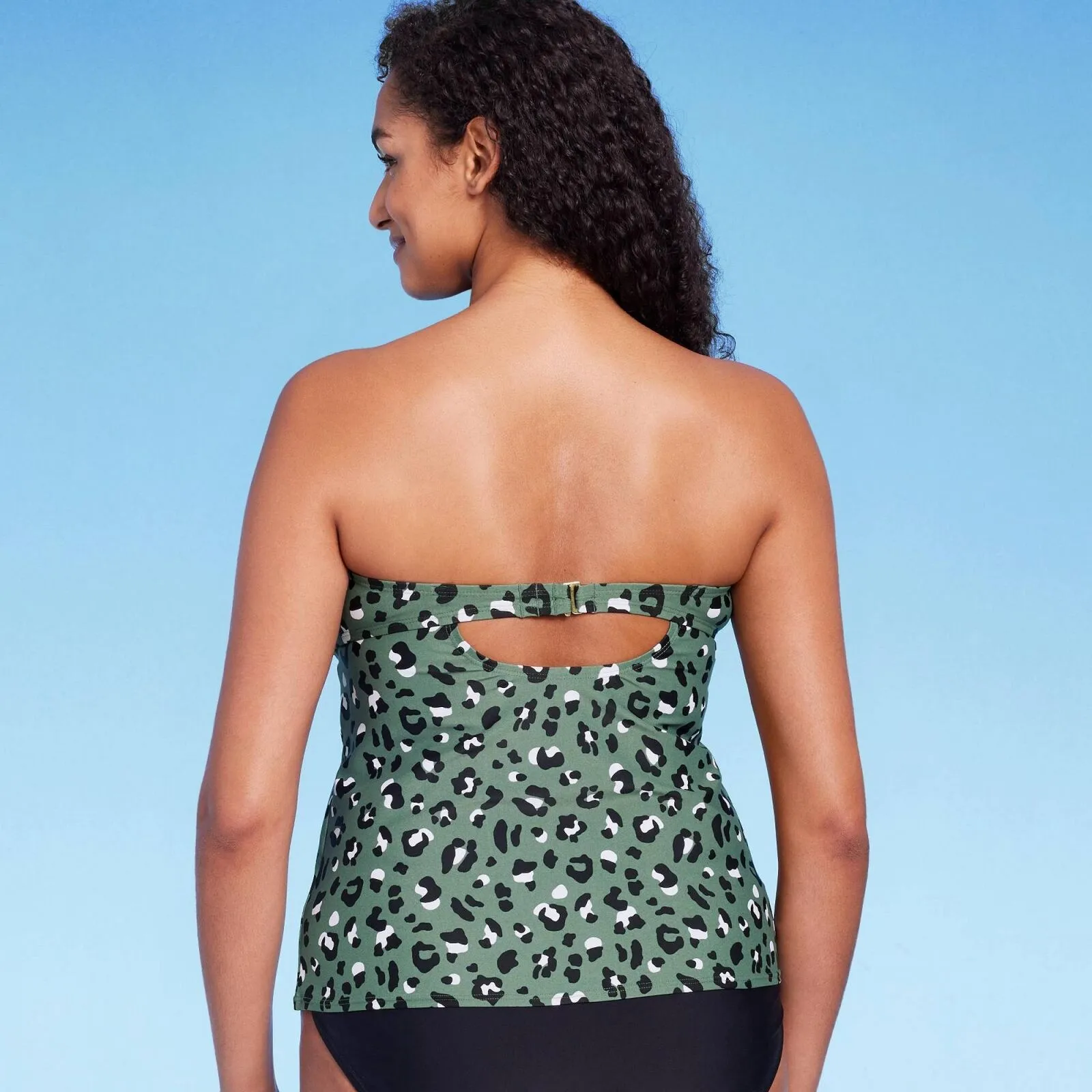 Kona Sol Women's Bandeau Tankini Top w/ Removable Straps
