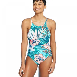 Kona Sol Women's High Neck Coverage One Piece Swimsuit