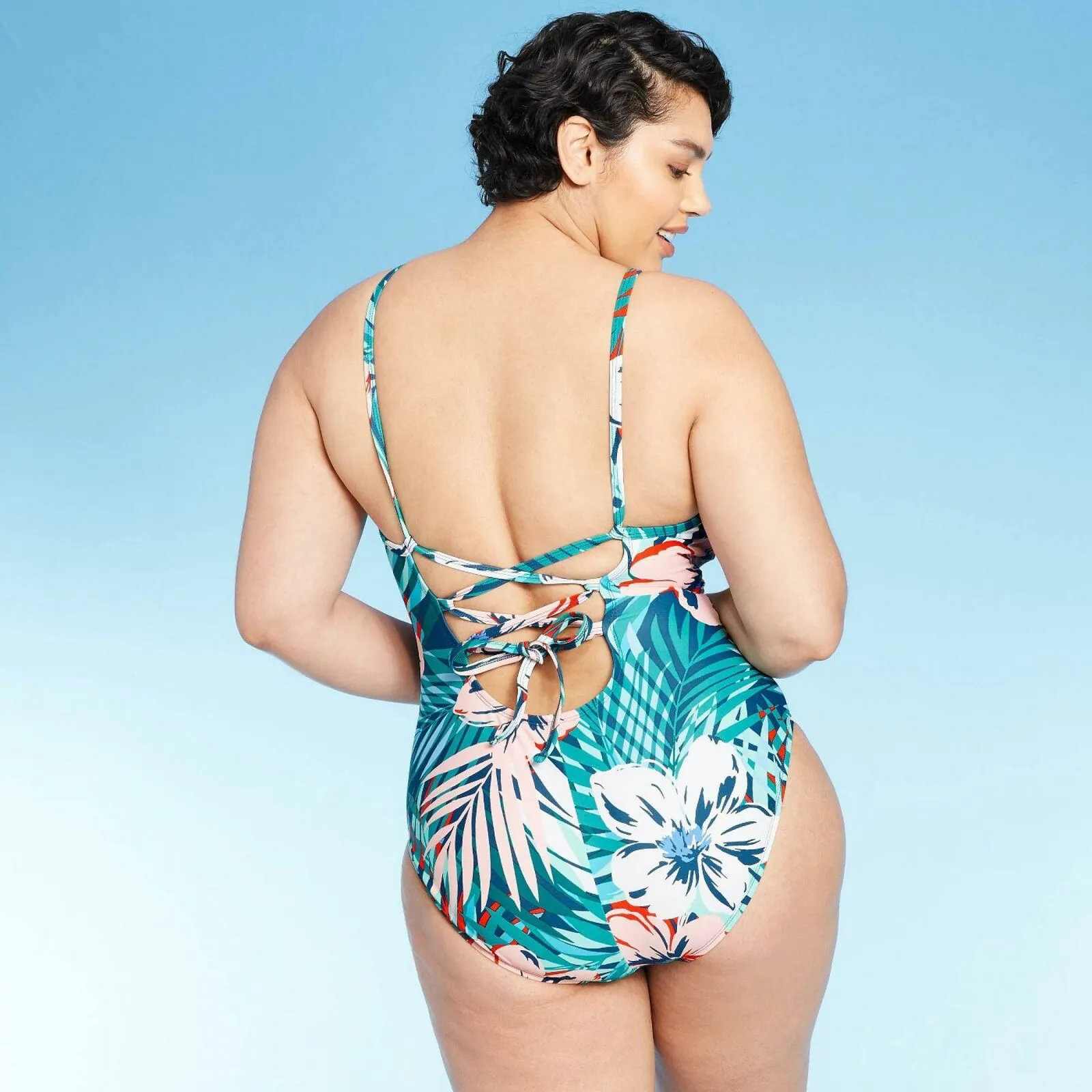 Kona Sol Women's High Neck Coverage One Piece Swimsuit