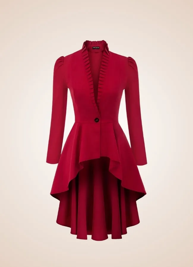 Ladies Steampunk Stiped Coat