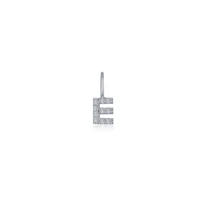 Lafonn Simulated Diamond Letter E Charm Pendant P2040CPE