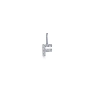 Lafonn Simulated Diamond Letter F Charm Pendant P2040CPF