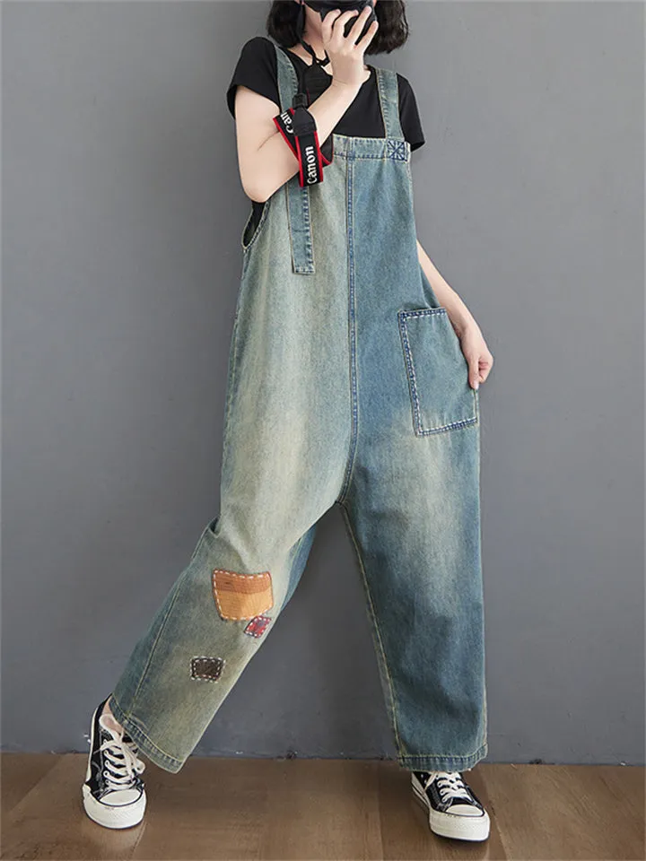 Large Size Casual Women's Fall Trendy Straps Jumpsuits