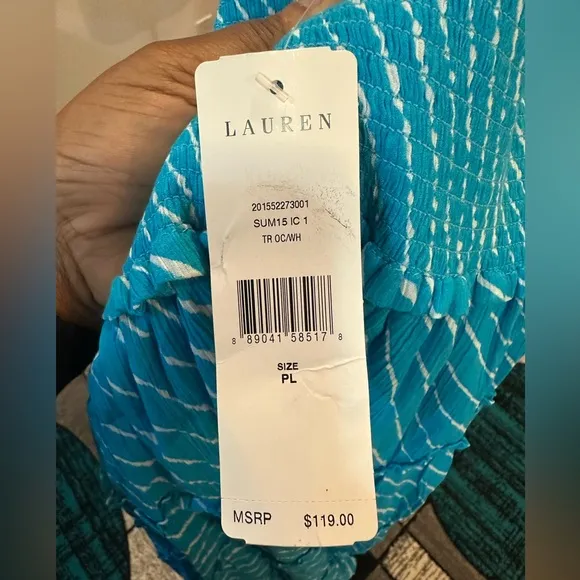Lauren Ralph Lauren Blue Striped Women's Skirt